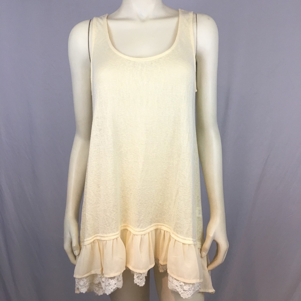 Umgee Ruffle Layering Slip Tunic